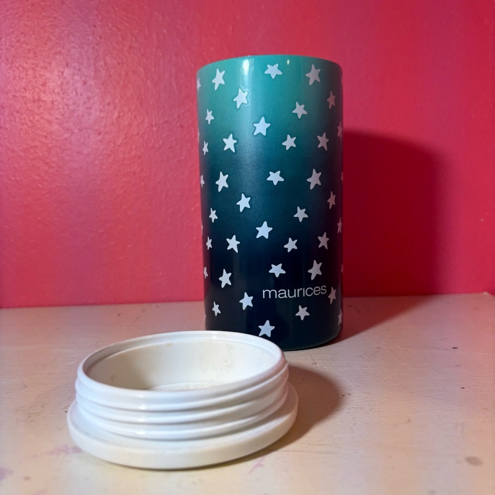 Maurices Teal and Black Star Tumbler